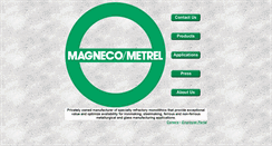 Desktop Screenshot of magneco-metrel.com